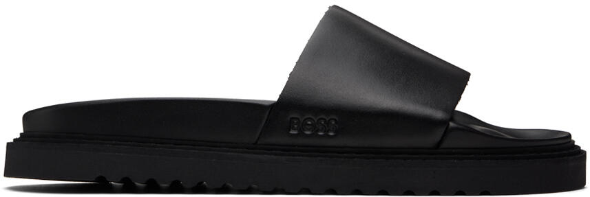 BOSS Black Embossed Slides Cover