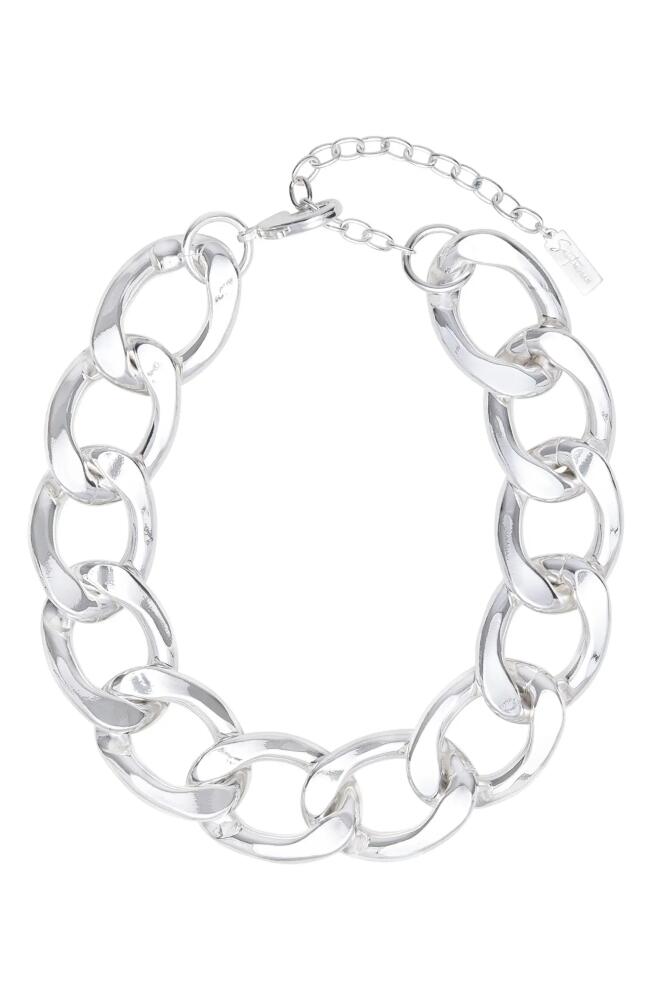 st. Moran Oversize Curb Link Chain Necklace in Silver Cover