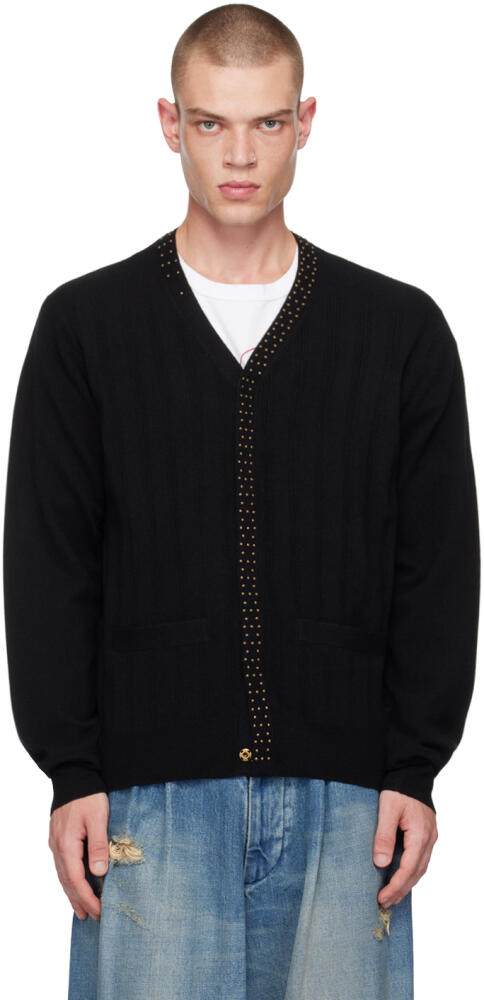 kolor Black Studded Cardigan Cover