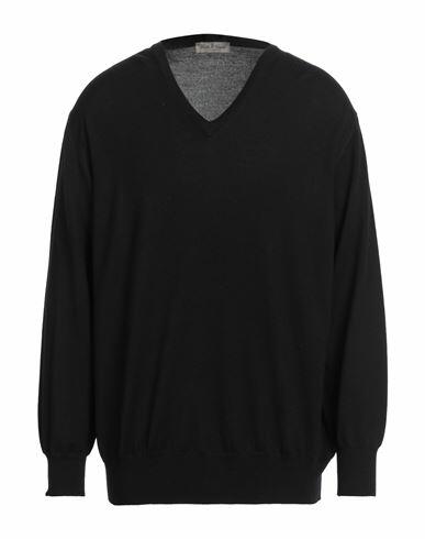 Della Ciana Man Sweater Black Merino Wool Cover