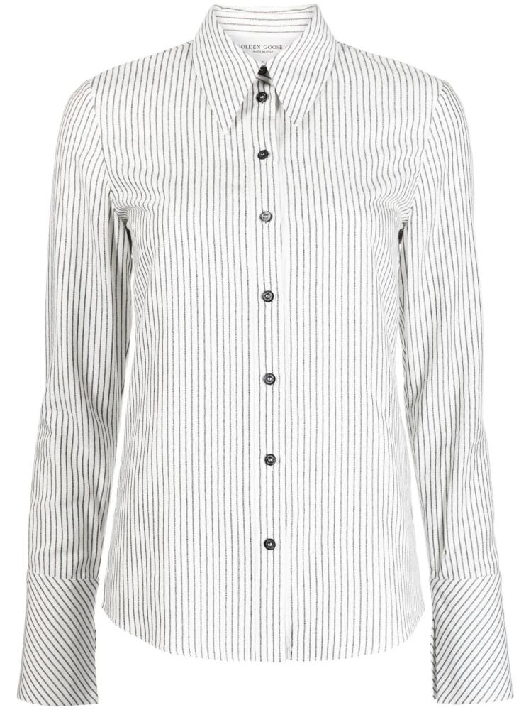 Golden Goose Journeys striped shirt - White Cover