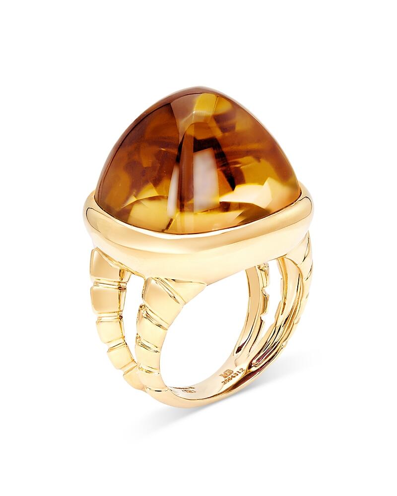 Marina B 18K Yellow Gold Tigella Citrine Statement Ring Cover