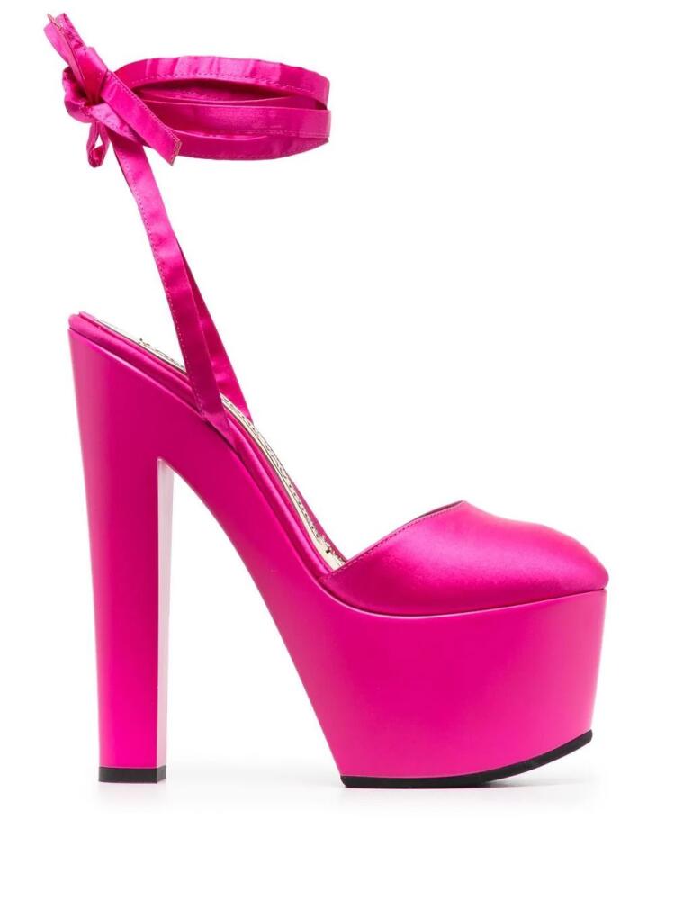 Alexandre Vauthier satin-finish platform sandals - Pink Cover