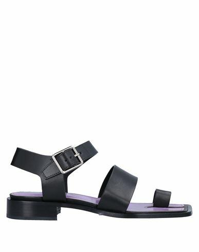 Maison Margiela Woman Thong sandal Black Soft Leather Cover