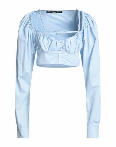 Ottolinger Woman Shirt Sky blue Cotton Cover