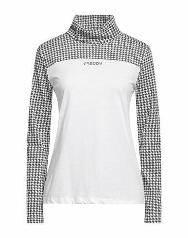 Freddy Woman T-shirt White Cotton, Polyester Cover