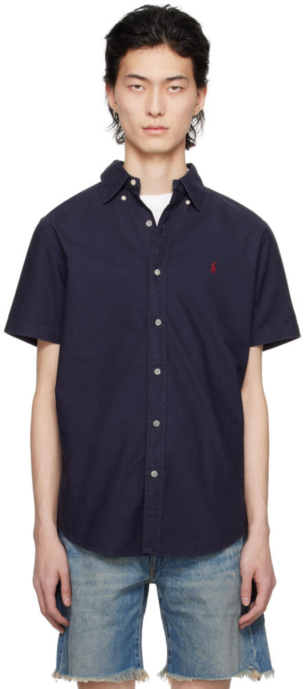 Polo Ralph Lauren Navy Classic Fit Shirt Cover