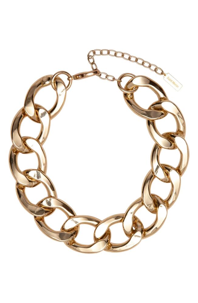 st. Moran Azlin Curb Chain Collar Necklace in Yellow Cover