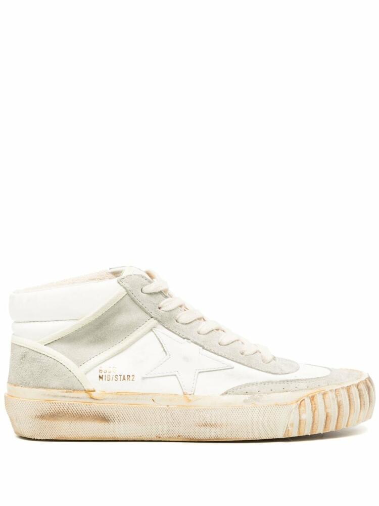 Golden Goose Mid Star high-top sneakers - White Cover