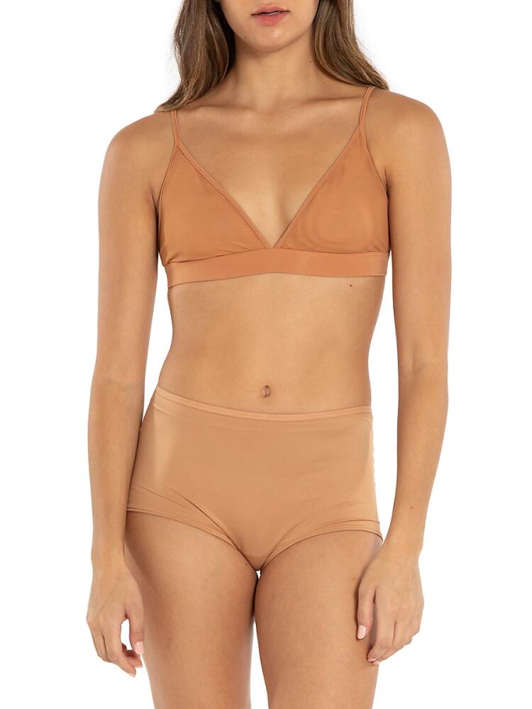 Nude Barre Women's Mesh Bralette - 11AM Orange Cover