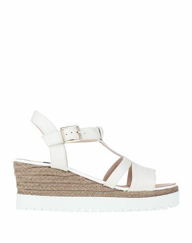 Gaimo Woman Espadrilles White Soft Leather Cover