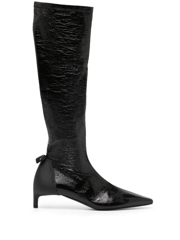 Courrèges Scuba Vinyl 30mm leather boots - Black Cover