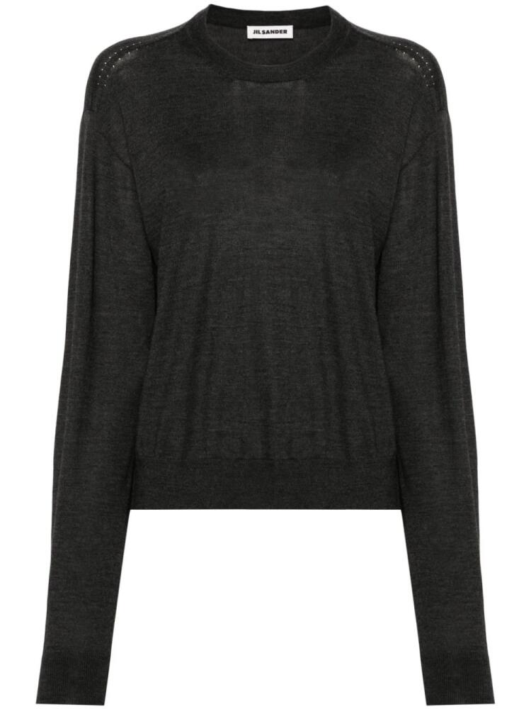 Jil Sander fine-knit jumper - Grey Cover