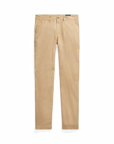 Polo Ralph Lauren Straight Fit Linen-cotton Pant Man Pants Sand Linen, Cotton Cover