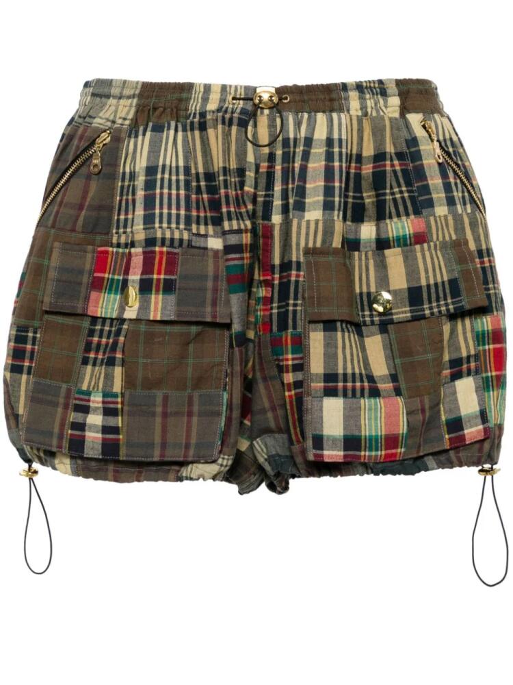 Cynthia Rowley Madras plaid cargo shorts - Yellow Cover