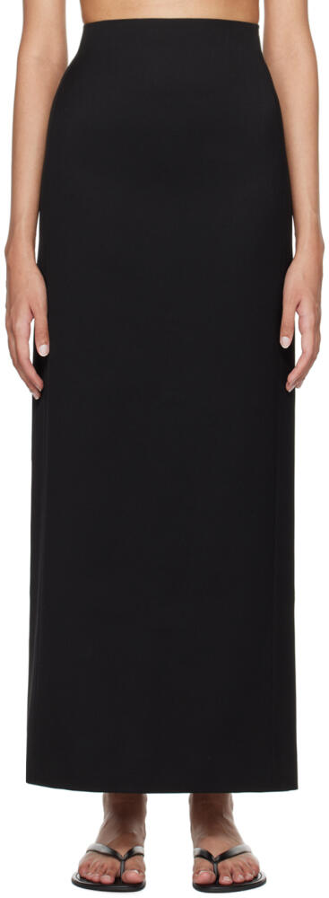 WARDROBE.NYC Black Column Maxi Skirt Cover