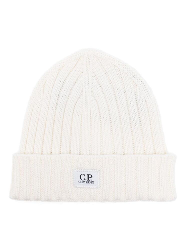 C.P. Company logo-patch beanie - Neutrals Cover