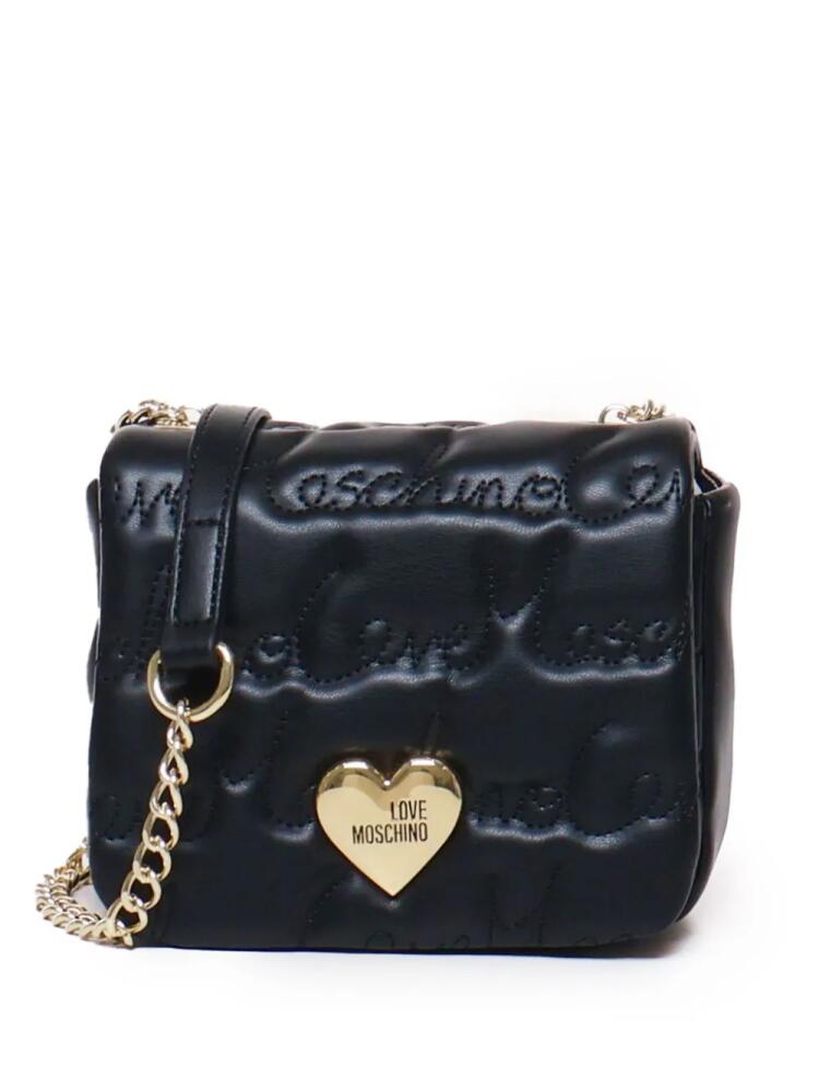 Love Moschino logo crossbody bag - Black Cover