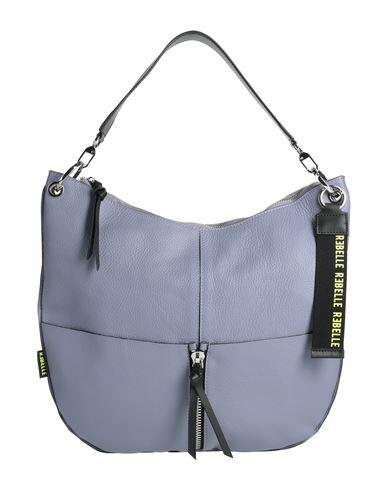 Rǝbelle Woman Handbag Slate blue Cow leather Cover