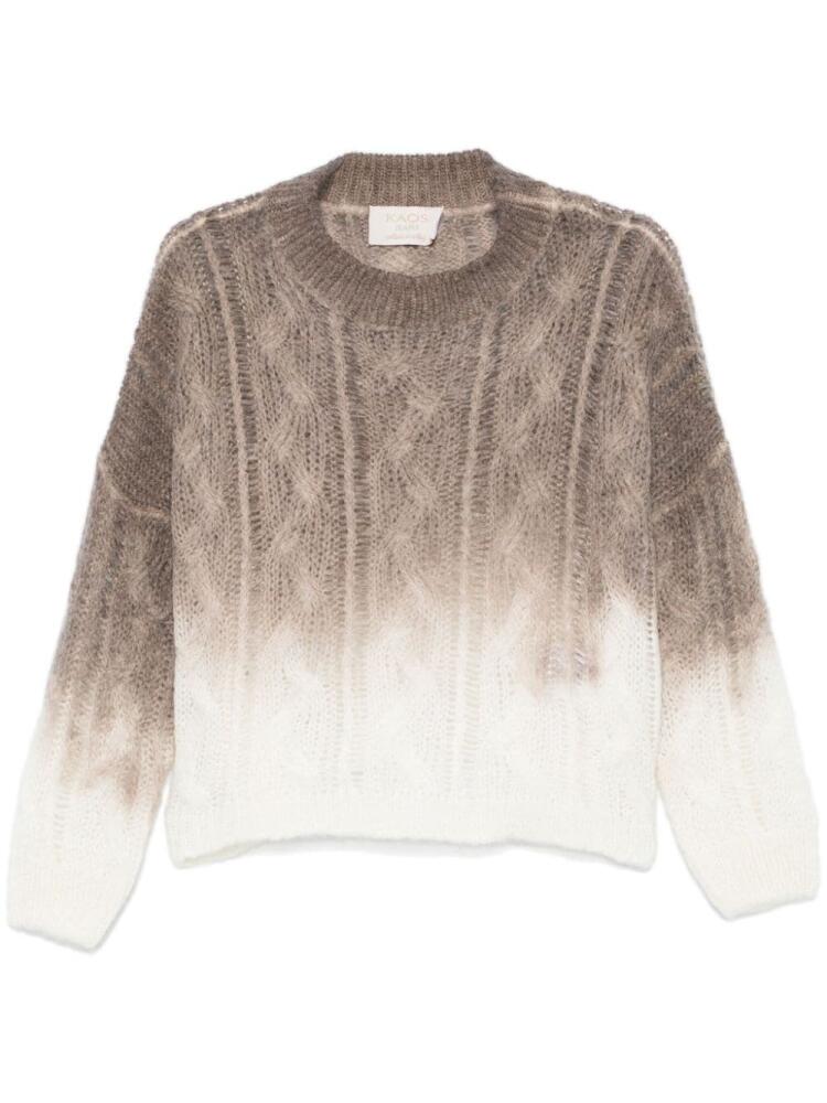 kaos ombré-effect sweater - Brown Cover