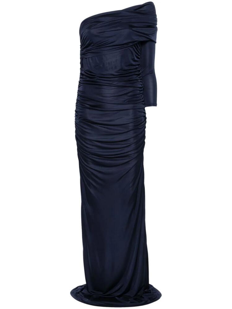 Atlein ruched maxi dress - Blue Cover