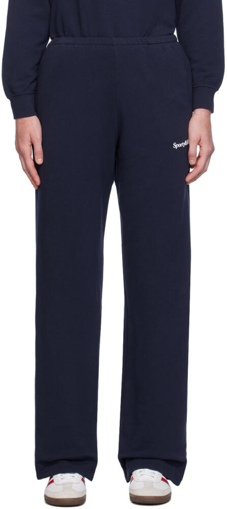 Sporty & Rich Navy 'Wellness' Lounge Pants Cover