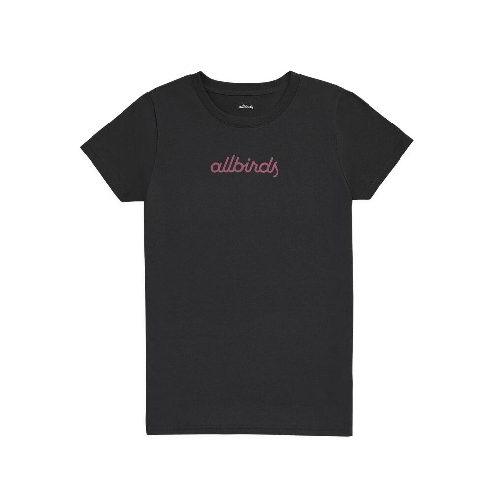 Allbirds Women's Recycled Tee, Logo - Natural Black Cover