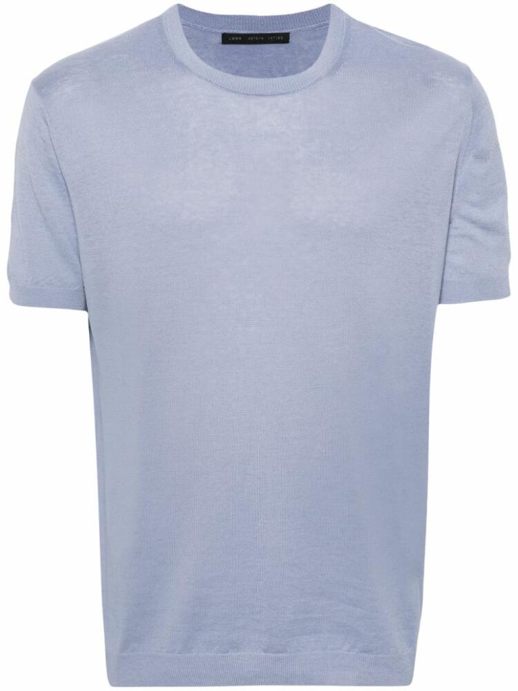 Low Brand short-sleeve knitted T-shirt - Blue Cover