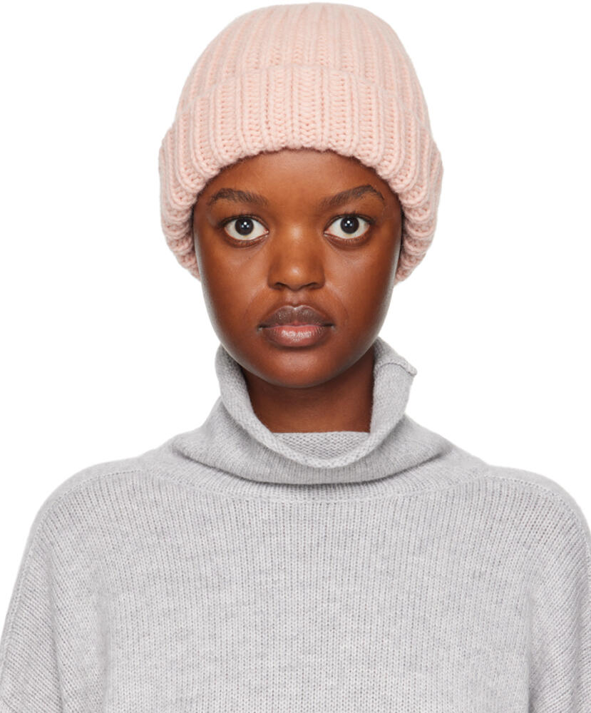 Baserange Pink Ribbed Beanie Cover