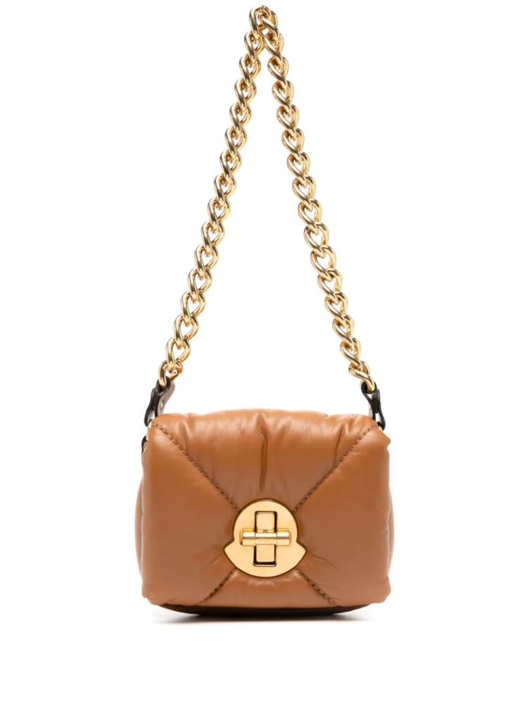 Moncler mini Puf cross body bag - Brown Cover