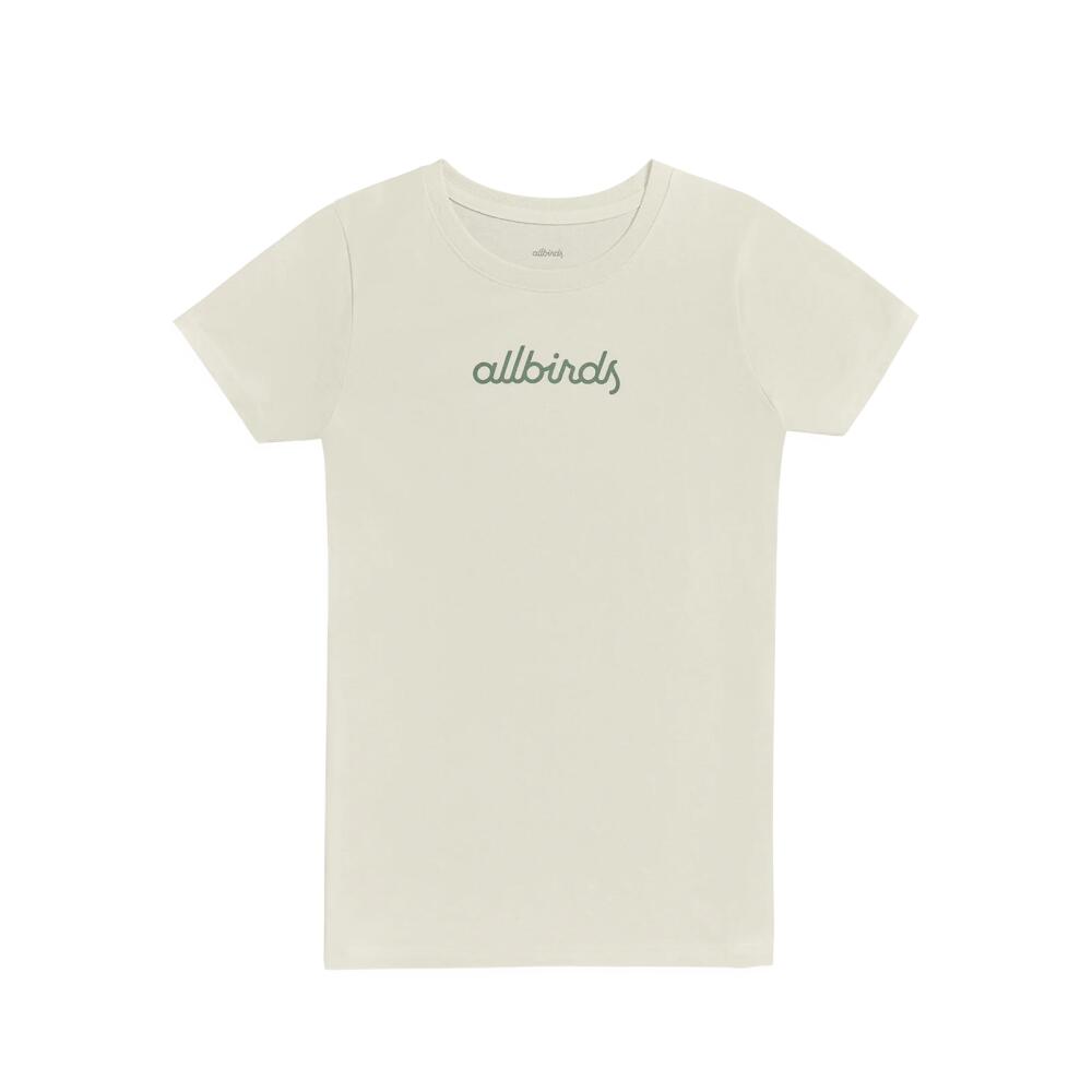 Allbirds Women's Recycled Tee, Logo - Natural White Cover