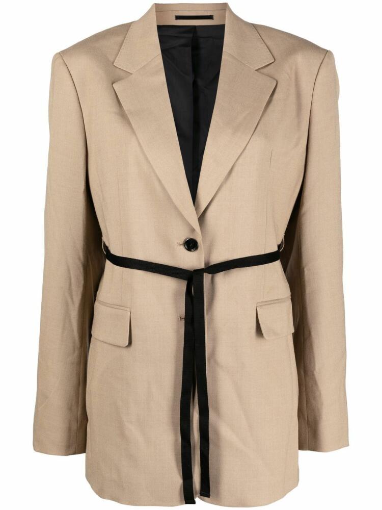 Filippa K Alison tie-waist blazer - Neutrals Cover