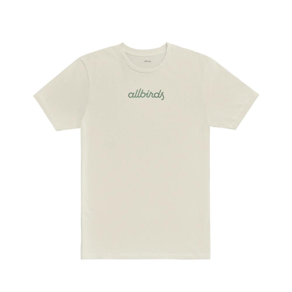 Allbirds Men's Recycled Tee, Logo - Natural White Cover