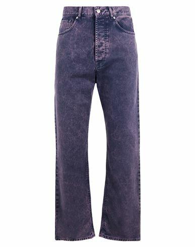 8 By Yoox Man Jeans Dark purple Organic cotton Cover