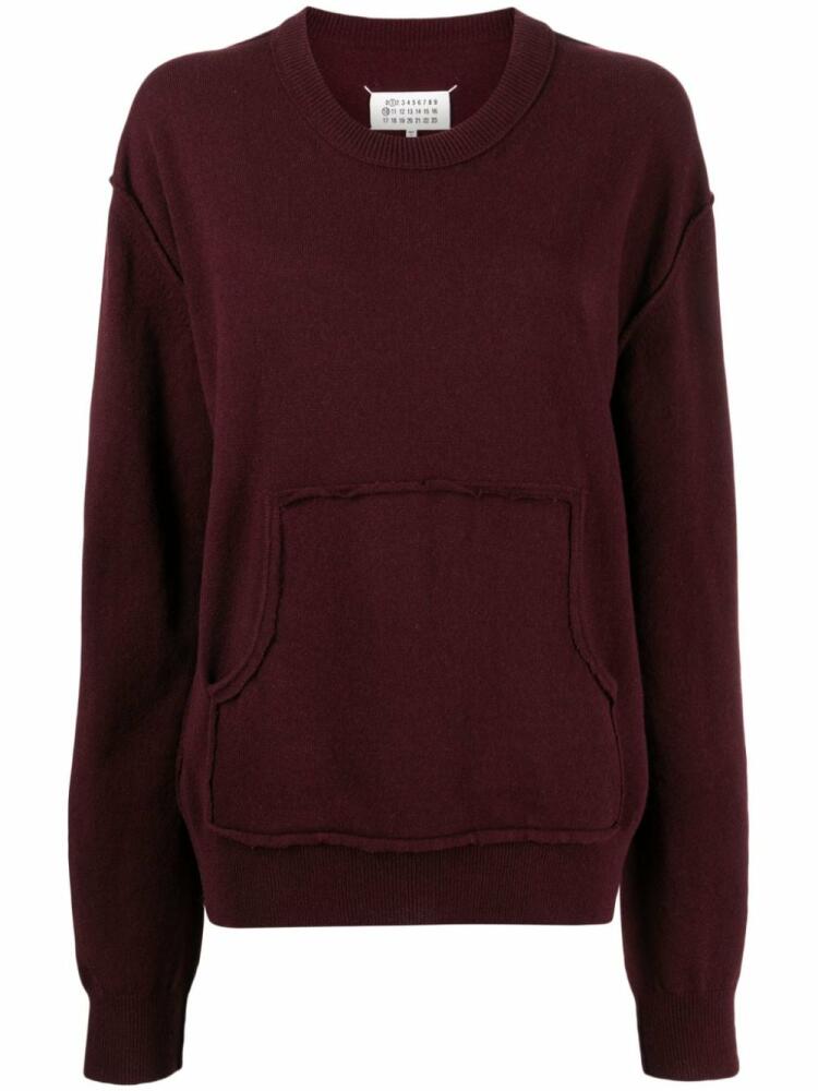 Maison Margiela exposed-seam crew-neck jumper - Red Cover