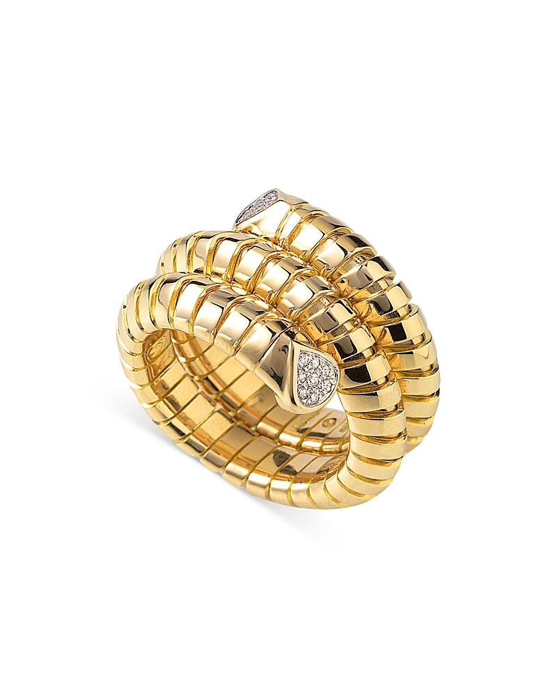 Marina B 18K Yellow Gold Timo Diamond Pave Coil Ring Cover