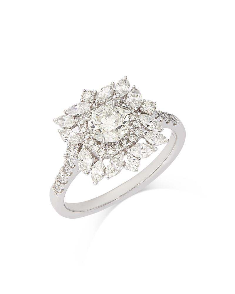 Bloomingdale's Fine Collection Diamond Round & Marquis Halo Statement Ring in 14K White Gold, 1.50 ct. t. w. Cover