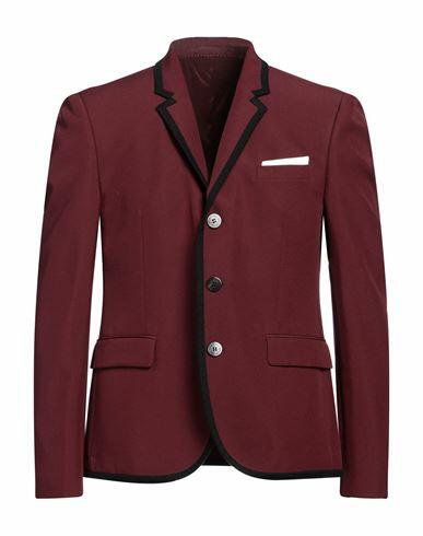 Fedeli Man Blazer Burgundy Polyester Cover