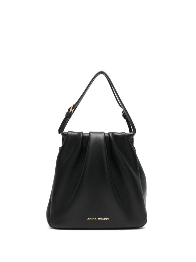 Amina Muaddi Vittoria nappa tote bag - Black Cover