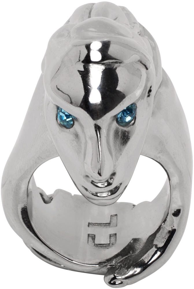 Chopova Lowena Silver Hand Face Ring Cover