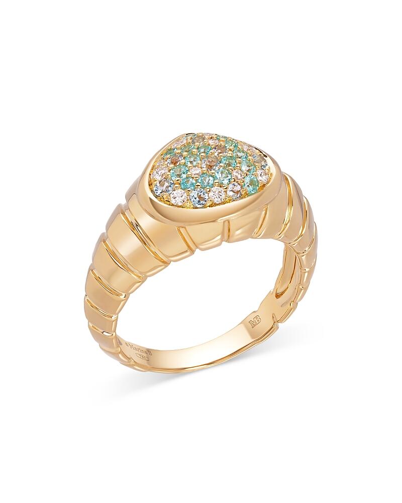 Marina B 18K Yellow Gold Timo Multi-Gemstone & Diamond Cluster Ring Cover