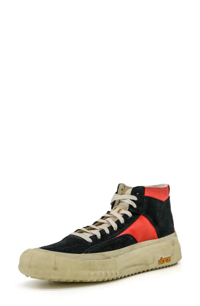 BRANDBLACK Capo Dirty High Top Sneaker in Black Red Cover