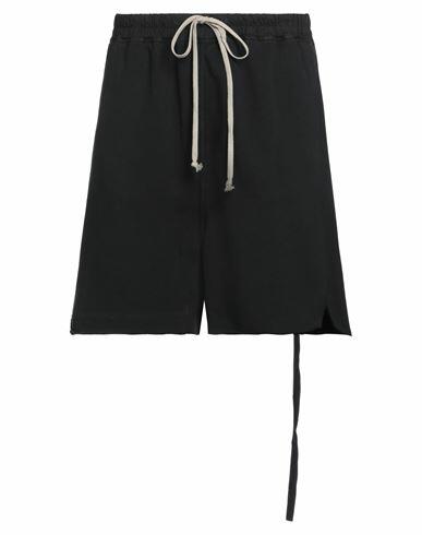 Drkshdw By Rick Owens Man Shorts & Bermuda Shorts Black Cotton, Elastane Cover