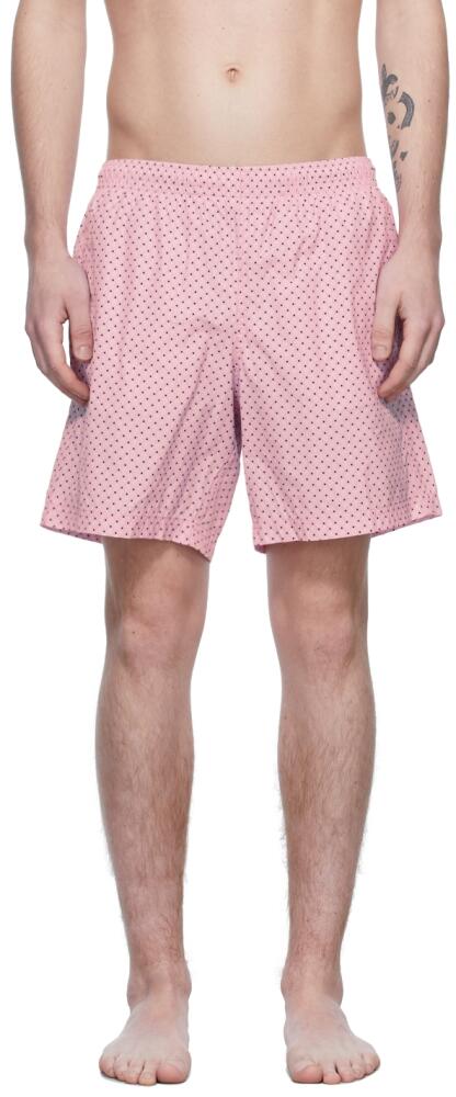 Alexander McQueen Pink Skull Dots Swimsuit Cover