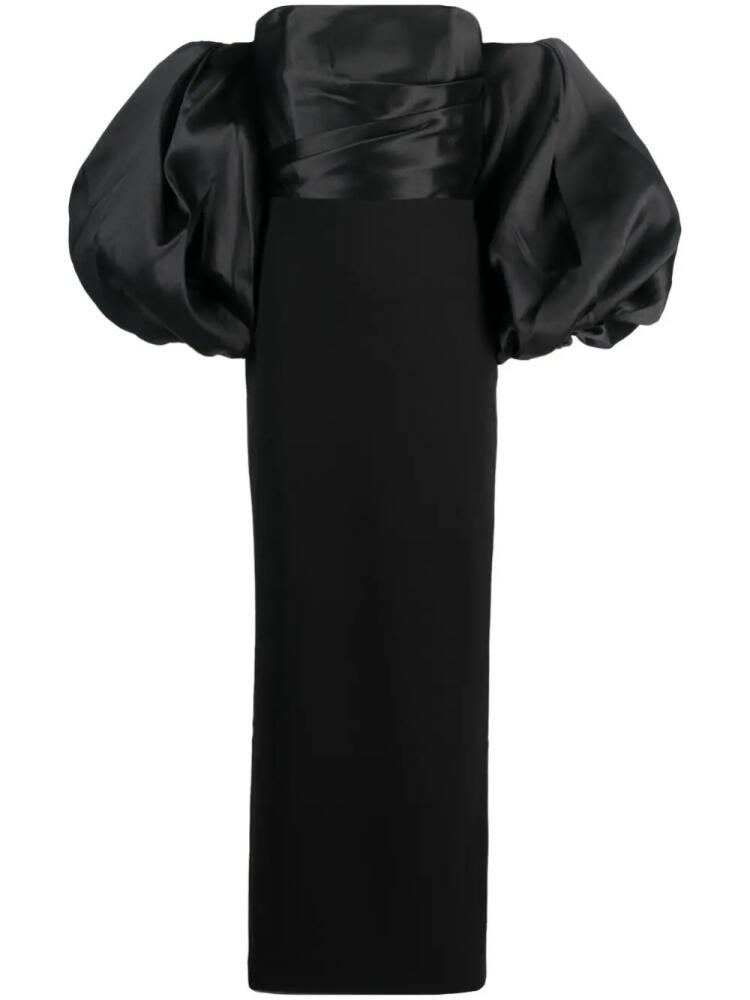 Solace London Carmen off-the-shoulder gown - Black Cover