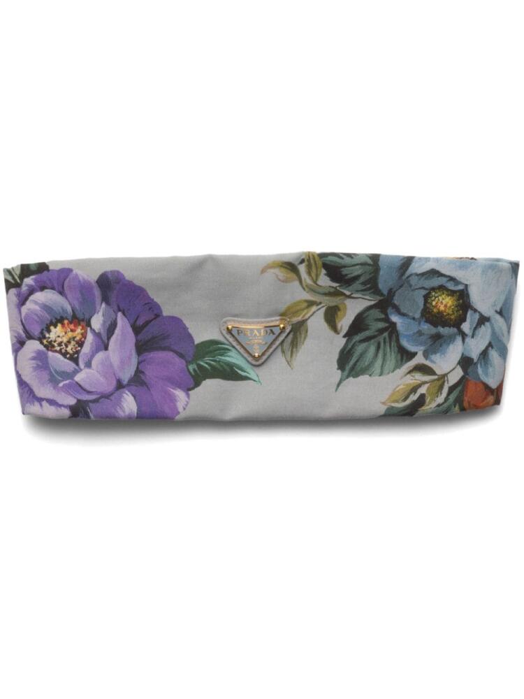 Prada floral-print headband - Grey Cover