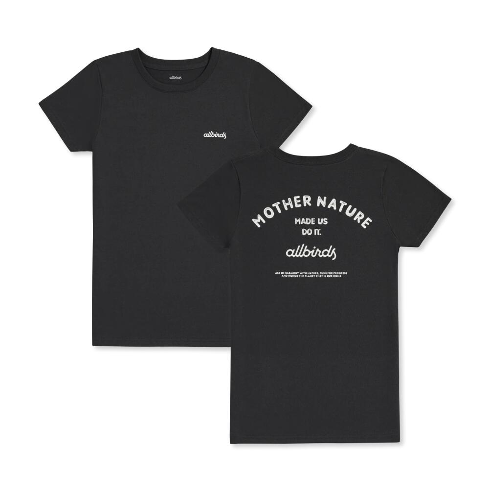 Allbirds Women's Recycled Tee, Mother Nature - Natural Black Cover