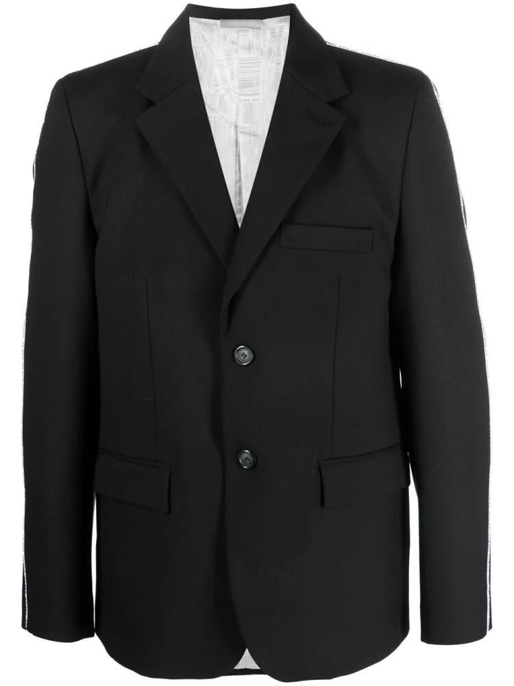 VTMNTS single-breasted wool blazer - Black Cover