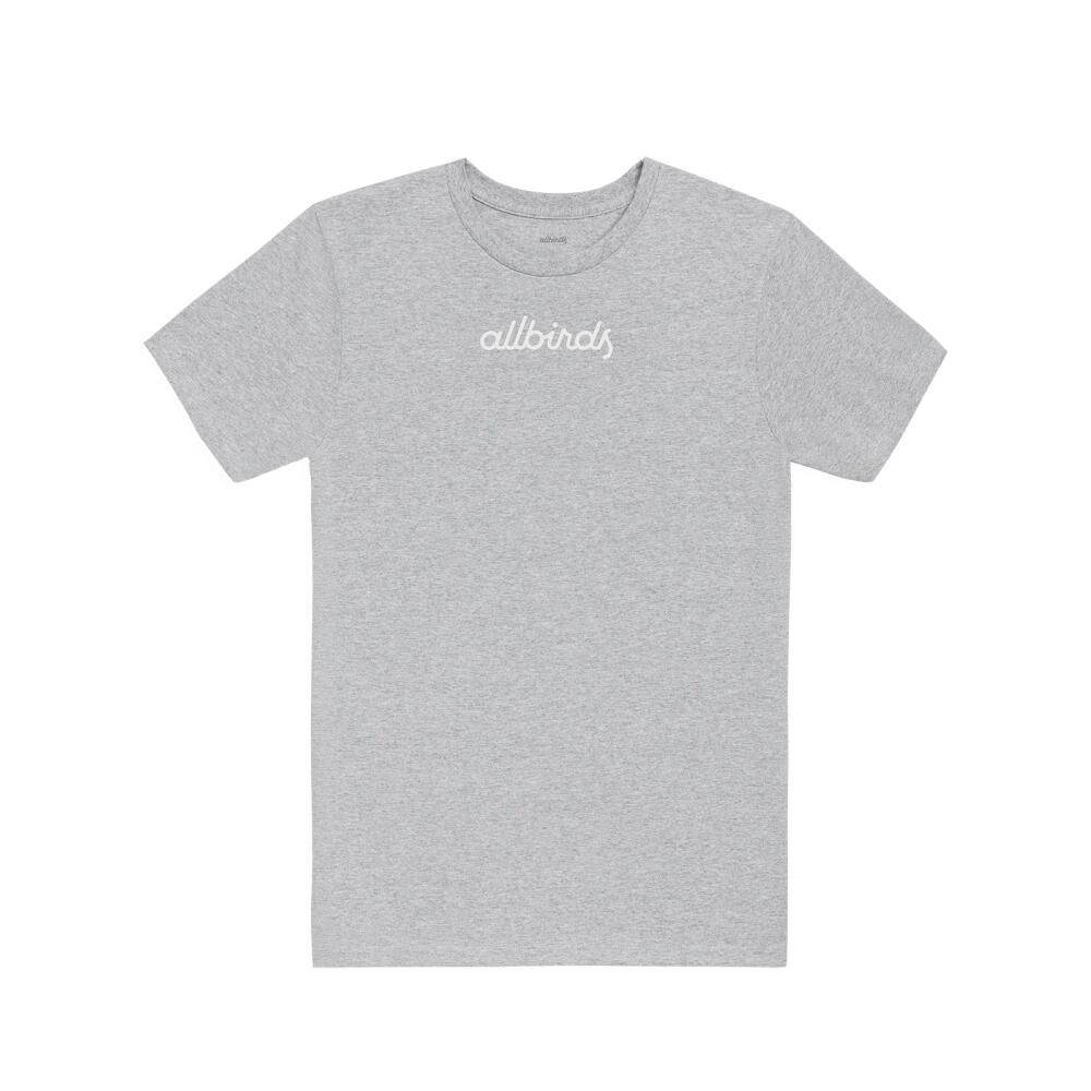 Allbirds Men's Recycled Tee, Logo - Heathered Grey Cover