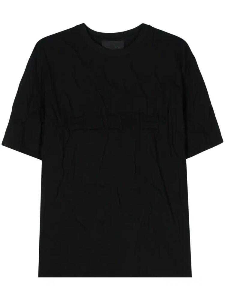 HELIOT EMIL Quadratic cotton T-shirt - Black Cover